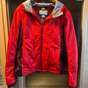 Columbia Red and Gray Omni-Heat titanium Jacket